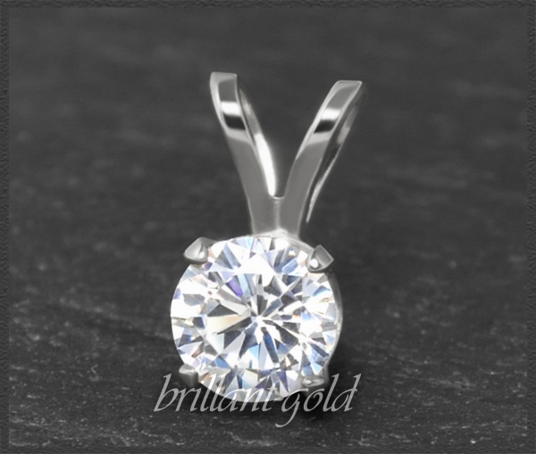 Brillant Anhänger mit 0,72ct; 585 Weißgold